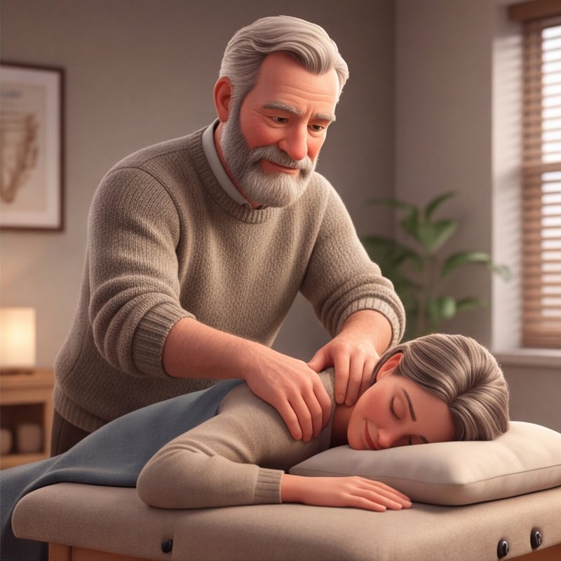 A osteopath at work