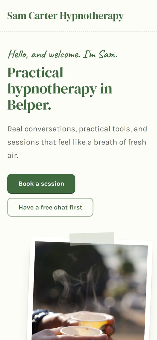 The Journal design on a phone